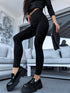 THERMO leggings "PERFECT BODY LM819" - BLACK PRE-ORDER